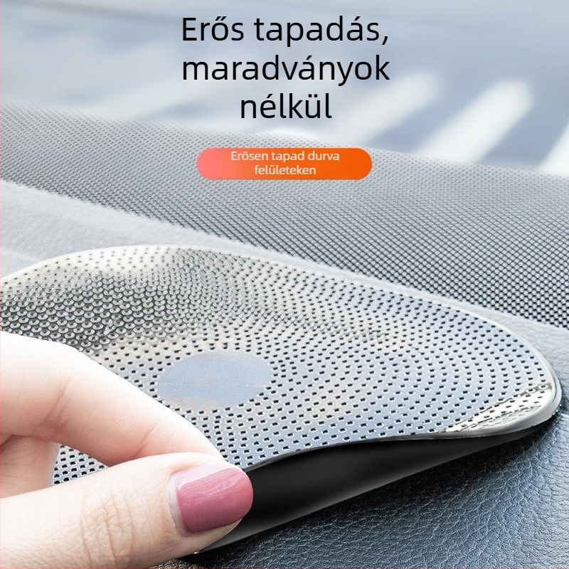 Autó központi műszerfalhoz készült csúszásmentes pad — PU anyag, telefon tartó, ragasztó alátét, magas hőmérséklet-álló