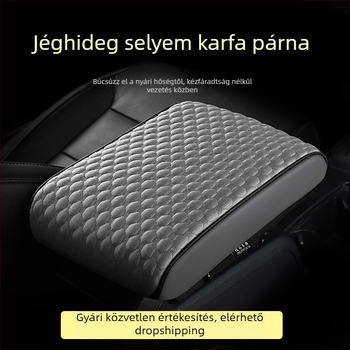 Universal bőr kartámasz párna memóriahabos töltéssel, központi kartámasz párna, 320 g, magáncímkére kész