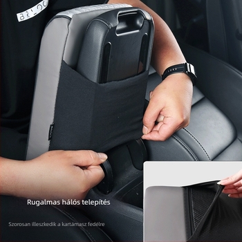 Universal bőr kartámasz párna memóriahabos töltéssel, központi kartámasz párna, 320 g, magáncímkére kész