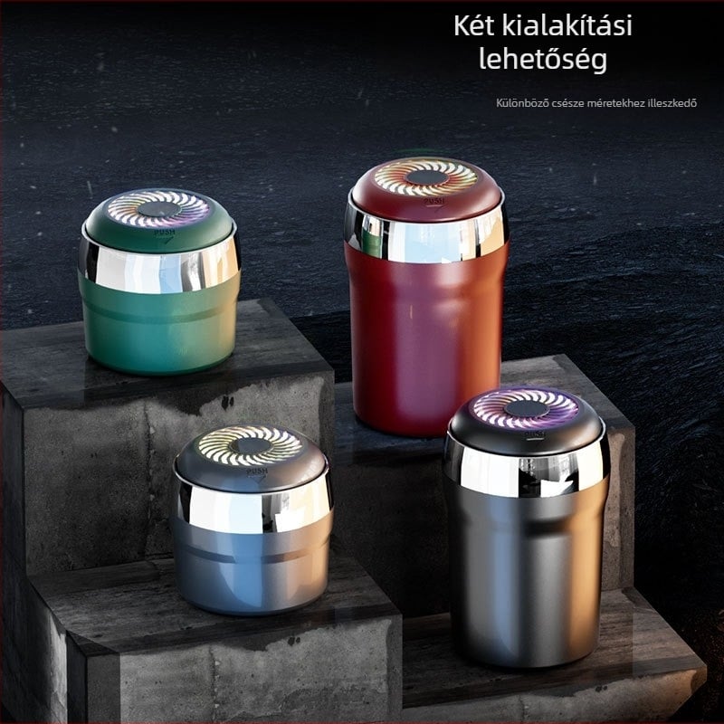 Autó hamutál kerámiabelsővel, modell Y26, anyag: ABS + kerámiabelső, súly 265 g, LED éjszakai fény, hangulatfény