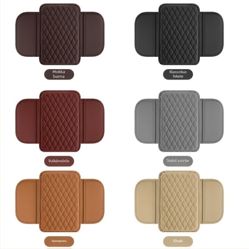 Bőr autókarosszék középső kartámasz rendező, dupla zsebes, Zhejiang eredetű, általános kompatibilitás, licencelhető magánmárkák: Igen