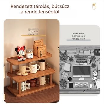 2-szintes asztali pohártartó rendező, Density Board anyagból