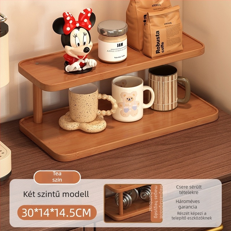 2-szintes asztali pohártartó rendező, Density Board anyagból