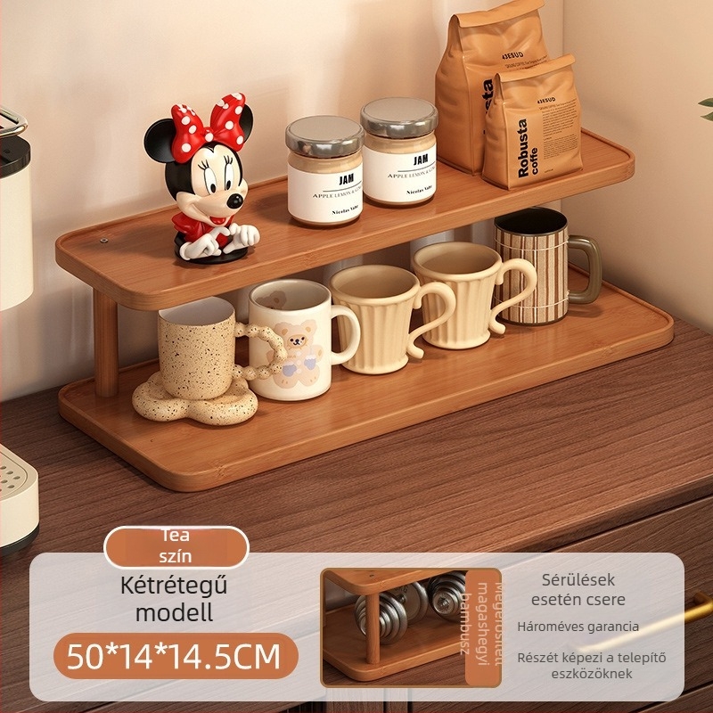 2-szintes asztali pohártartó rendező, Density Board anyagból