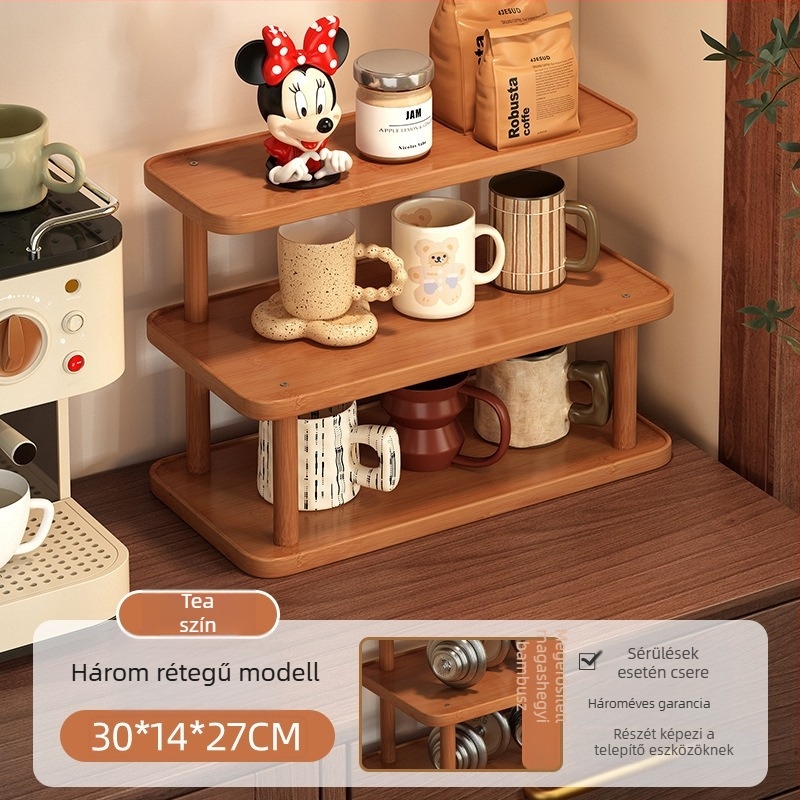 2-szintes asztali pohártartó rendező, Density Board anyagból