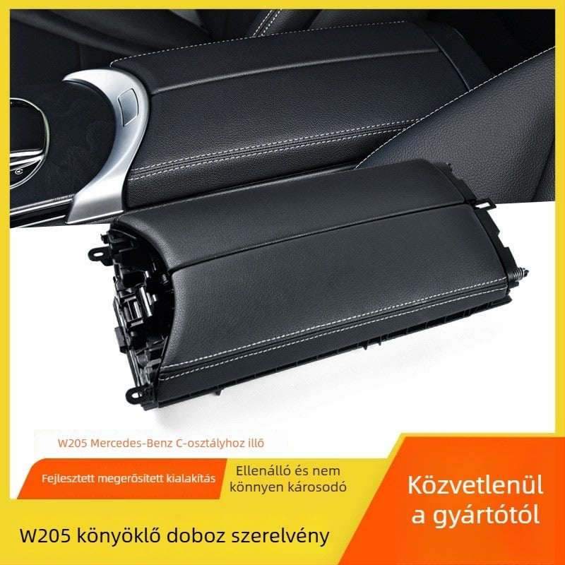 Mercedes‑Benz C-osztály és GLC középső kartámasz fedél – Shangdi, kompatibil W205/W253, alkalmazható modellek: C 14–21; C 14–22; GLC 15–21, súly 0,9 kg, anyag: Egyéb