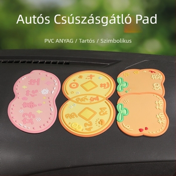 Quanyue PVC csúszásmentes autómatrac középkonzol díszítéssel karikatúra motívummal