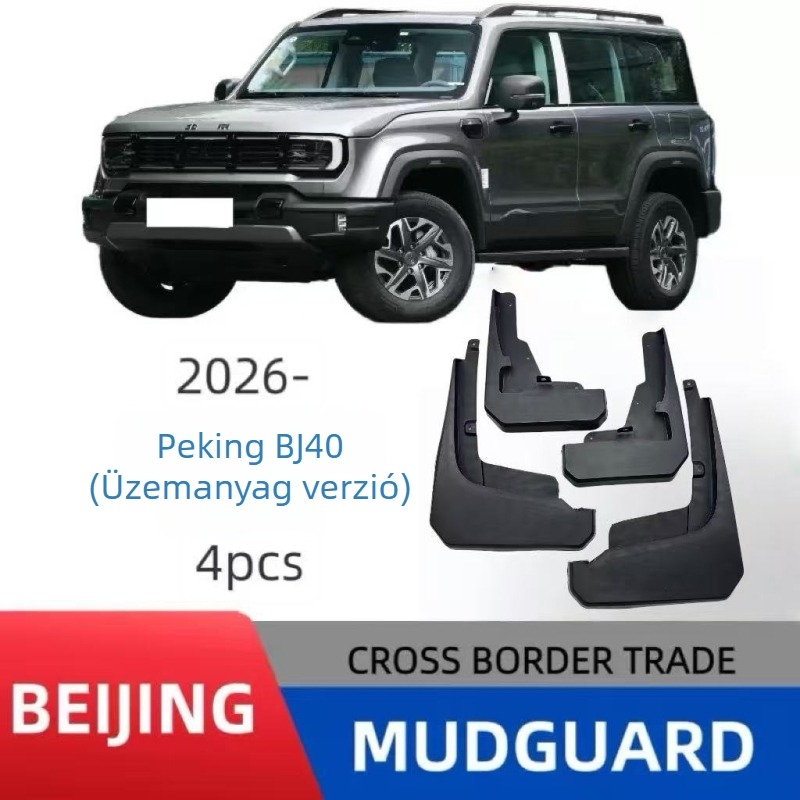 Beijing BJ40 üzemanyag-verzióhoz jármű-specifikus sárvédő gumi, 2025–2026, semleges műanyag, testreszabható feldolgozás, automata váltó