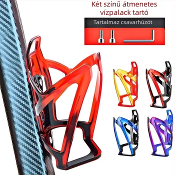 Gyerekeknek szánt hegyi kerékpárhoz és elektromos kerékpárhoz való palacktartó, polikarbonátból, állítható, fúrás nélküli rögzítés