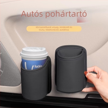 Bőr autós pohártartó és hátsó ülés tároló rekesz az ajtó fogantyújához — Márka Fadil, Modell Storage Box, Cikkszám Cup Holder