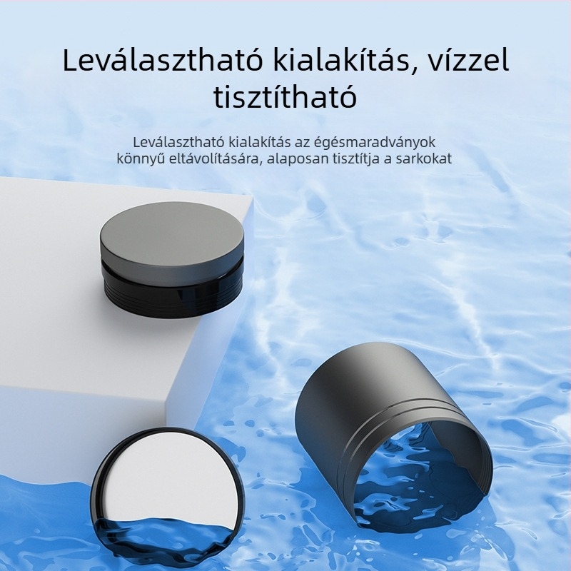 Intelligens autó hamutál fedővel és világítással, fémből, modell YHG-1, gravírozott felület, testre szabható, autó és otthoni használatra