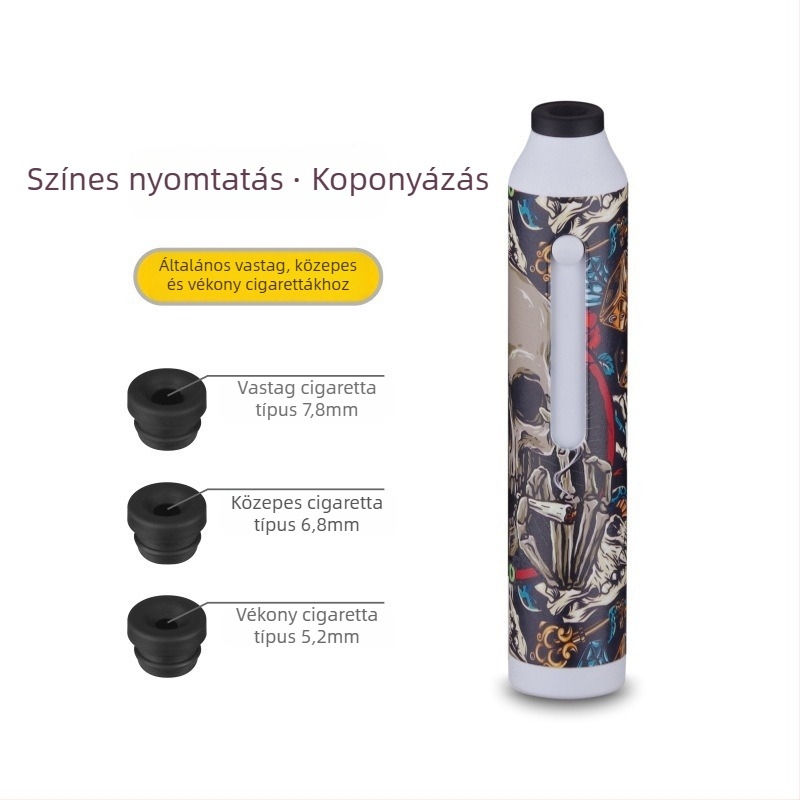 Autóba való cigarettás készlet egy gombnyomásos eloltóval, hamu nélkül, modell XC-YHG13, XCLPF, anyag: gyanta, belső használatra, 60 g