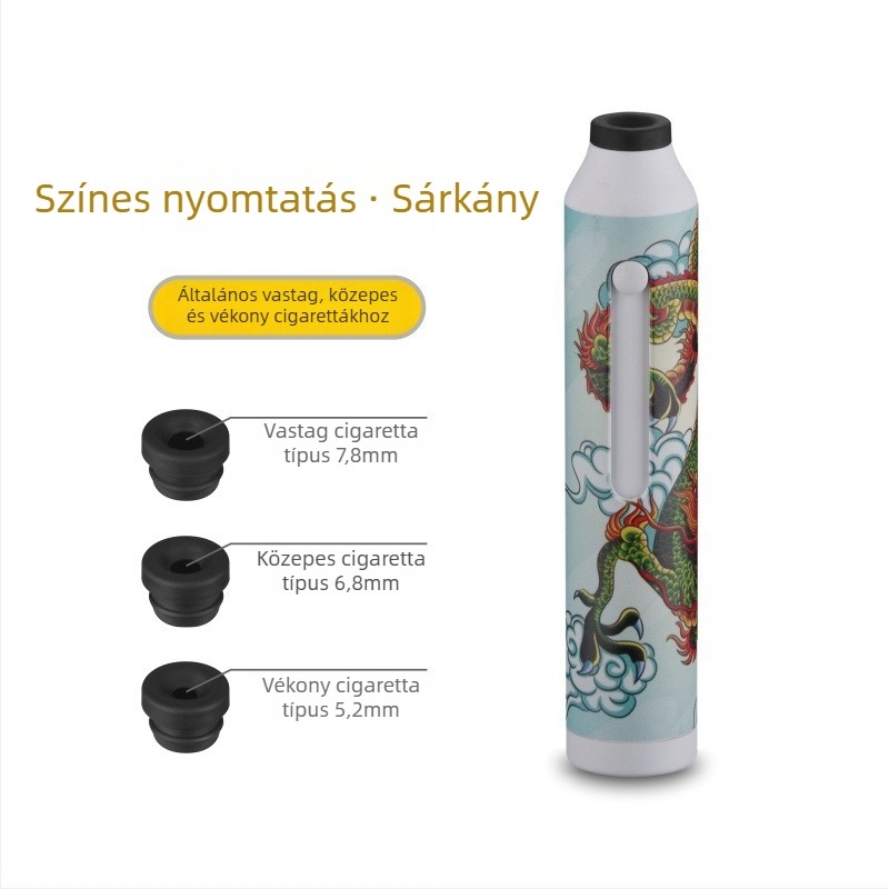 Autóba való cigarettás készlet egy gombnyomásos eloltóval, hamu nélkül, modell XC-YHG13, XCLPF, anyag: gyanta, belső használatra, 60 g