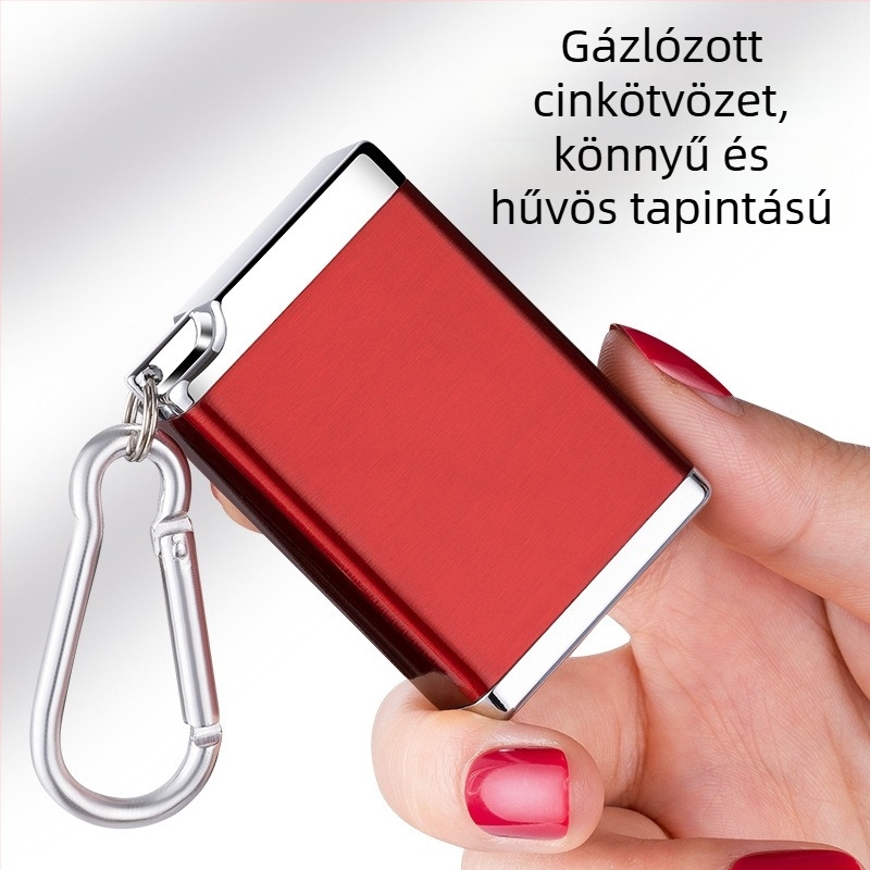Hordozható cinkötvözetű autó hamutál akasztócsattal - nagy kapacitás, logó nyomtatás, testreszabás