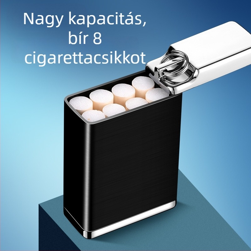 Hordozható cinkötvözetű autó hamutál akasztócsattal - nagy kapacitás, logó nyomtatás, testreszabás