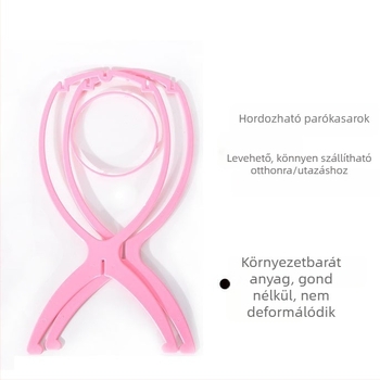 Wig állvány – hordozható műanyag fejformával, modern minimalist dizájn