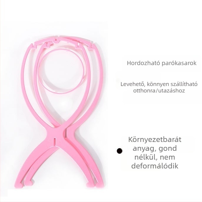 Wig állvány – hordozható műanyag fejformával, modern minimalist dizájn