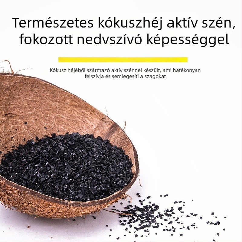 Yacaijie hűtőszekrényes dezodoráló doboz aktív szénnel és tea polifenolokkal – antibakteriális tisztítás, friss levegő, 120 g