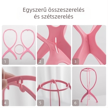 Baiyao Wigs parókaállvány – paróka támogatás és tárolás, 90 g