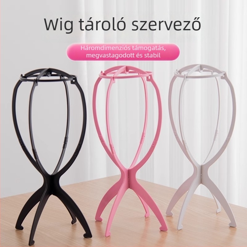 Baiyao Wigs parókaállvány – paróka támogatás és tárolás, 90 g