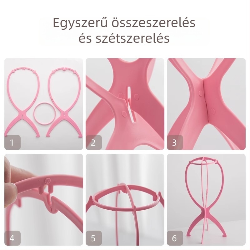 Baiyao Wigs parókaállvány – paróka támogatás és tárolás, 90 g