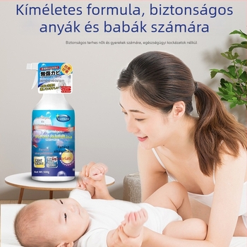 Lian Jie penészmentesítő spray – falakhoz, hűtőkhöz és mosógép tömítőgumijaihoz; 500 ml; mély fertőtlenítés, szageltávolítás; többfunkciós tisztítószer