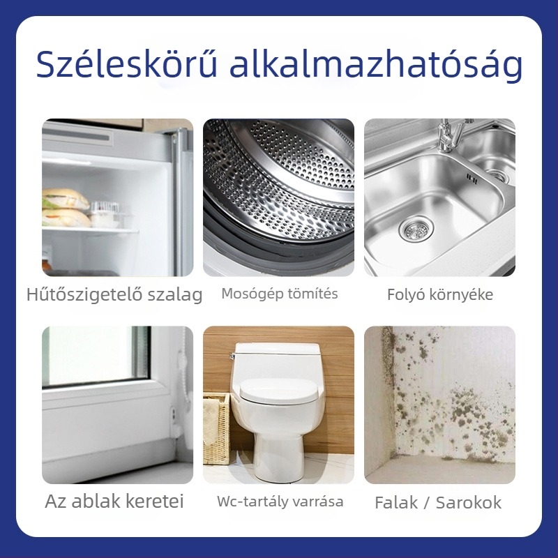 Lian Jie penészmentesítő spray – falakhoz, hűtőkhöz és mosógép tömítőgumijaihoz; 500 ml; mély fertőtlenítés, szageltávolítás; többfunkciós tisztítószer