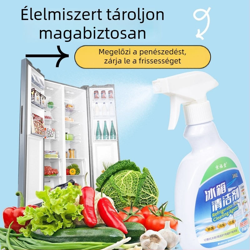 Multifunkcionális tisztító spray 400ml – 99,99% sterilizáció; hűtő, sütő és mikró tisztítására; antibakteriális, mély fertőtlenítés, friss illat
