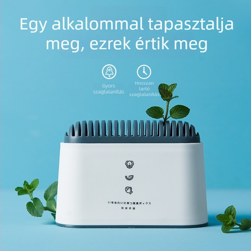 Hűtőszekrény dezodoráló doboz aktív szénnel, adszorpció és fertőtlenítés, lélegző nemszövött anyag, 120 darab, anyag: PP + aktivált szén
