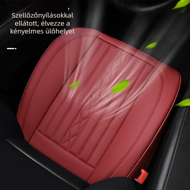 Bőr autóülés párna, univerzális minden évszakhoz, teljes üléshuzat és belső védelem