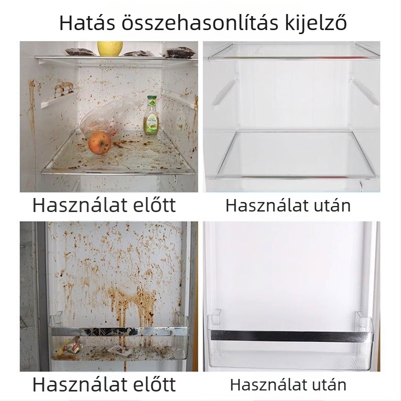 Többszörös tisztító hűtőszekrényhez, sütőhöz és mikrohullámú sütőhöz – mély dekontamináció, kalciumlerakódások eltávolítása, citrom illat, 24 üveges csomag