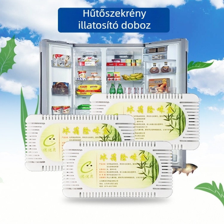 Autonomy Hűtőszekrény szagtalanító doboz, bambusz szén, nedvességfelszívó, 70 g