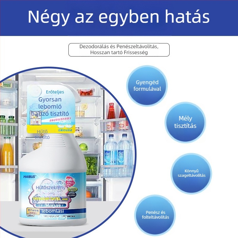 Hebson Hűtőszekrény dezodoráló tisztító — antibakteriális, szagtalanítás, tisztítás, penészmentesítés; enyhe illat; 25 db-os csomag