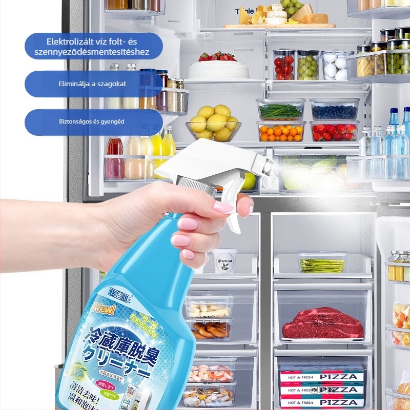 Hűtődezodoráló spray – illatmentes, háztartási tisztító, eltávolítja a szagokat, foltokat és a penészt