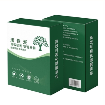 Bambusz aktív szénes zacskó a szoba levegőjének tisztítására, formaldehid és szag eltávolítása, vizuális indikátor, 1 kg