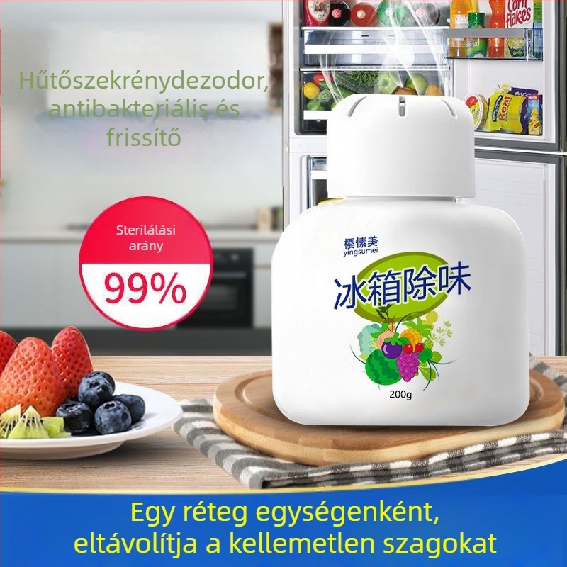 Qiwang hűtőszagtalanító, 200 g, friss illat, modell 3566