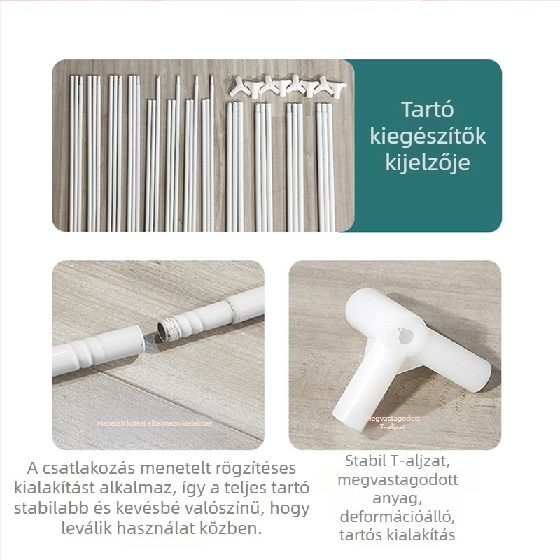 T-alakú csatlakozó szúnyoghálókhoz – acélszerkezetű tartó, általános használat, univerzális kompatibilitás, egyszerű telepítés támogatott