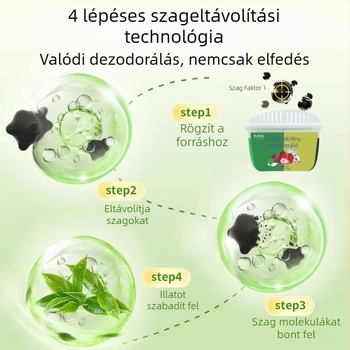 Hűtőszekrény dezodoráló – Multifunkcionális, Tea polifenolok + aktív szén, 120 g, Guangdong eredet, Kaiazhi márka