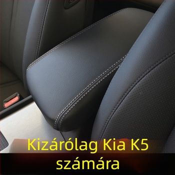 Kia K5 bőr kartámaszfedél, 11–25 modellhez, központi konzol, 100 g, testreszabás elérhető