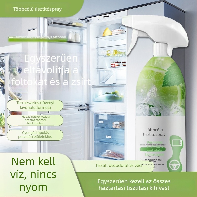 Többcélú tisztító spray antibakteriális hatással, mélytisztítás, szagtalanító, eltávolítja a vízkövet, bontja az olajfoltokat (Termékkategória: Többcélú tisztító; Termék szám: 654)