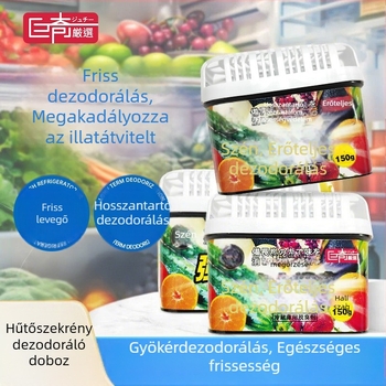 Juqi hűtőszekrény dezodoráló aktivált szénnel – gombaellenes és antibakteriális, 150 g