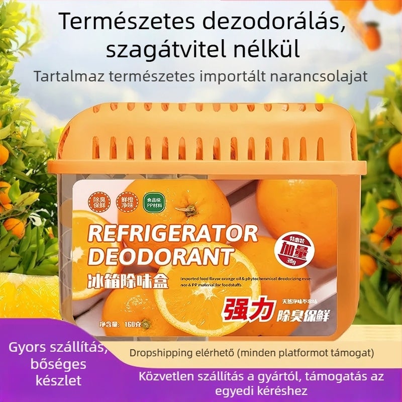 Royal Fragrance Hűtőszekrény dezodoráló doboz, Gyümölcsös illat, Antibakteriális, 60 darabos csomag, Nettó tartalom 160