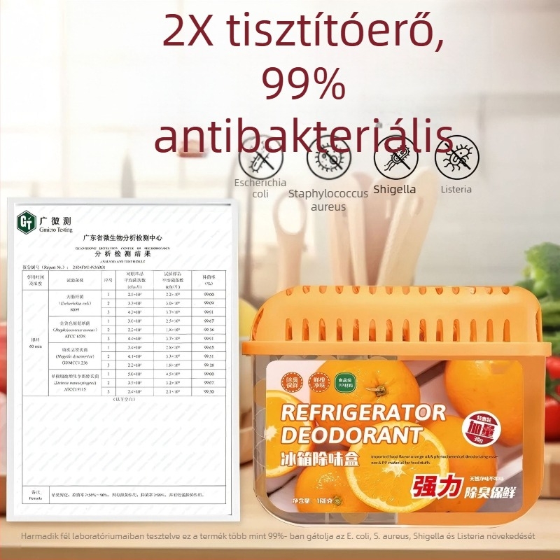 Royal Fragrance Hűtőszekrény dezodoráló doboz, Gyümölcsös illat, Antibakteriális, 60 darabos csomag, Nettó tartalom 160