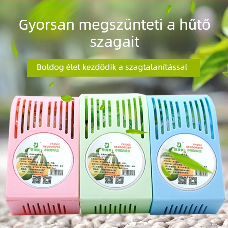 Yierjing hűtőszagtalanító bambusz aktív szénnel, természetes illat, 100 g, 120 darabos doboz, Zhejiang eredetű