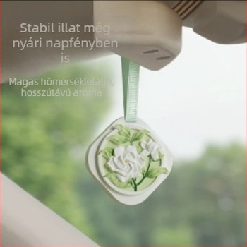 Autó illatosító kövek diatomitból Osmanthus illattal, 50 g, akasztóval, dekorációhoz, illatosításhoz és szageltávolításhoz; élettartam 3 év.
