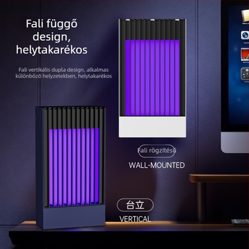Otthoni szúnyogirtó lámpa fényhullámmal csalogat és elektromos sokkolóval, USB töltésű, beépített akkumulátor, 11–20㎡