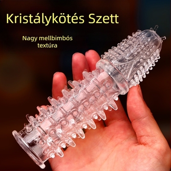 Pénisz hüvely tövises textúrával és szoros illeszkedéssel — anyag: puha ragasztó, Wolf Totem, felnőtt játék, kenőanyag nélkül