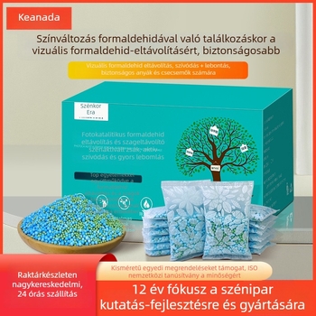 Bambusz aktív szén táska a formaldehid eltávolítására – fotokatalizátorral aktivált szén, illatmentes, helyiséghez