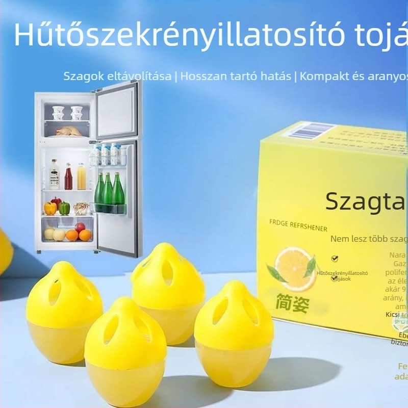 Narancs illatú hűtőszekrény-dezodor, 32 g, 4 darabos csomag, modell Chuanliu