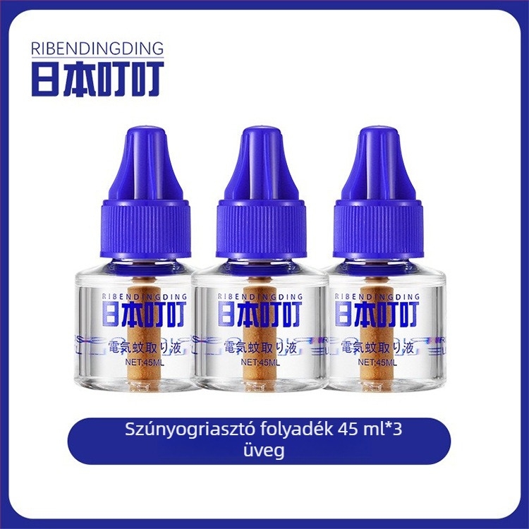 Dugóba illeszthető szúnyogriasztó folyadék – illatmentes, 2+1 vagy 4+1 kombináció, WP20150150 növényvédő szer regisztráció, enyhén mérgező